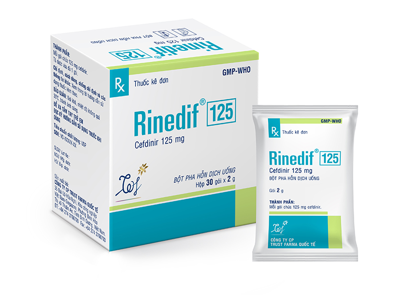 Rinedif 125 (Hộp 30 gói x 2g)