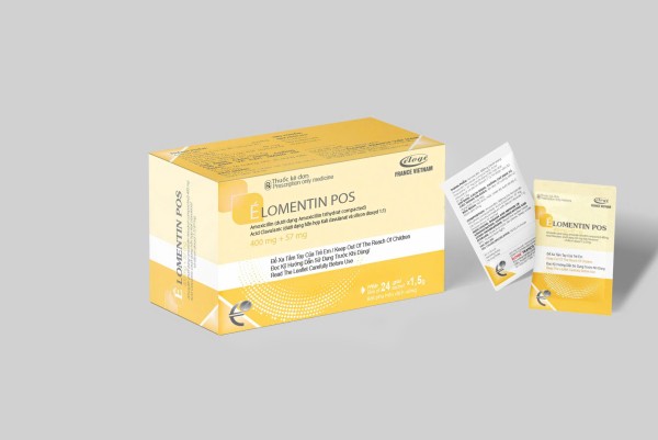 Elomentin POS 400mg/57mg Eloge France (Hộp 24 gói x 1,5g)